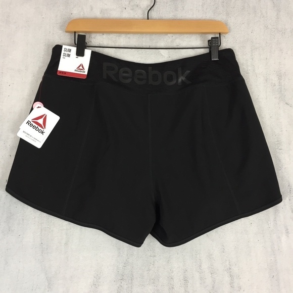 NEW Reebok Shorts Sz Medium Slim Fit Moisture Wicking Workout Sports Athletic - Picture 2 of 11